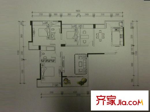 凱樂湘園二期戶型圖3室2廳 戶型圖 3室2廳2衛(wèi)