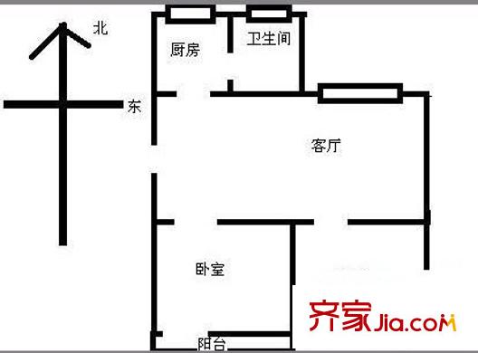 涂家沖社區(qū)戶型圖2室1廳1衛(wèi)1廚  戶型圖 2室1廳1衛(wèi)1廚