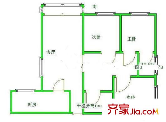 三重星都心戶型圖3室2廳 戶型圖 3室2廳2衛(wèi)1廚