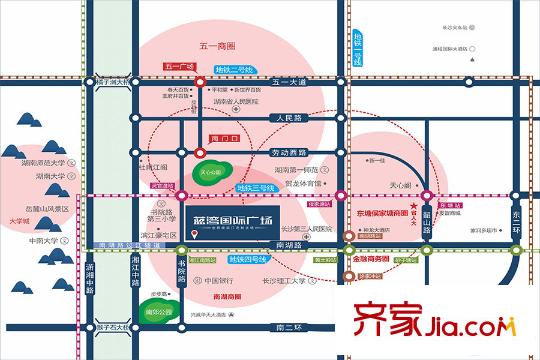 藍(lán)灣國(guó)際廣場(chǎng)最新區(qū)位圖