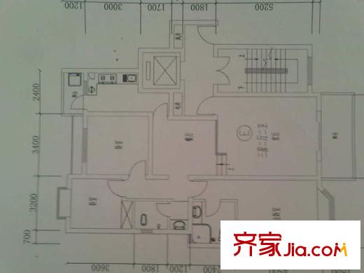 泰禹彩云之翼 3室 戶型圖