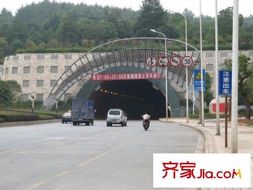 世紀(jì)桃花苑配套圖天際嶺隧道