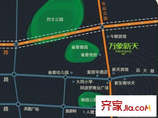 萬象新天交通圖
