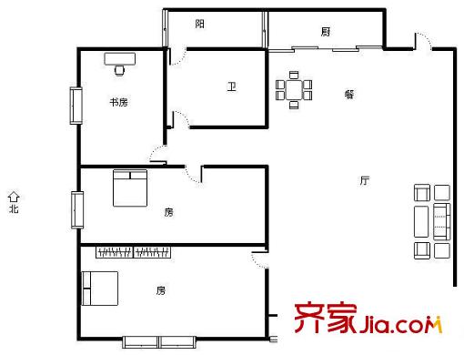 湘林小區(qū)戶型圖3室2廳  戶型圖 3室2廳1衛(wèi)1廚