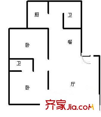 泰禹彩云之翼 0室 戶型圖