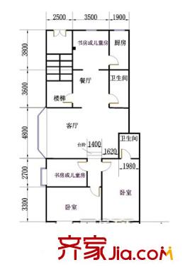 金泰小區(qū)戶型圖4室2廳 戶型圖  4室2廳2衛(wèi)1廚