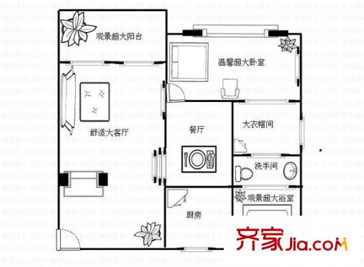 萬象新天戶型圖2室2廳 戶型圖 2室2廳1衛(wèi)1廚