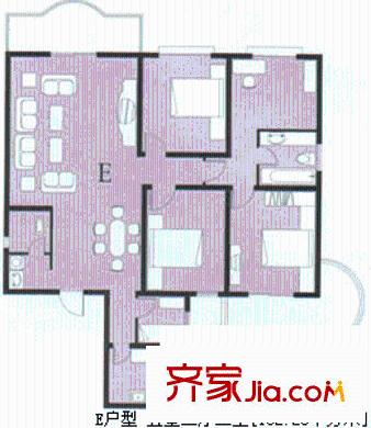 新華聯(lián)家園戶型圖5室2廳2衛(wèi)1廚