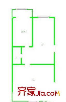 左岸右岸戶型圖1室1廳1衛(wèi)1廚   戶型圖 1室1廳1衛(wèi)1廚
