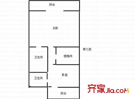 金帆小區(qū)戶型圖4室3廳3衛(wèi)1廚  戶型圖 4室3廳3衛(wèi)1廚