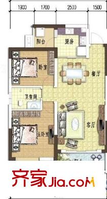 圓夢完美生活戶型圖3室2廳2衛(wèi)1廚  戶型圖 3室2廳2衛(wèi)1廚
