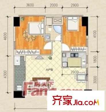歸心苑戶型圖2室2廳2衛(wèi)1廚 戶型圖 2室2廳2衛(wèi)1廚