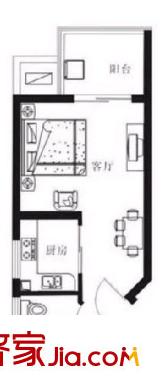 歸心苑戶型圖1室1廳  戶型圖 1室1廳1衛(wèi)1廚