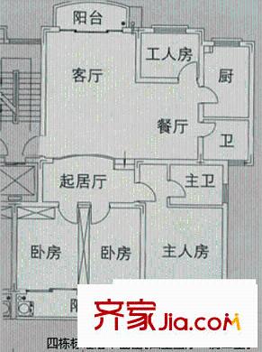 雍景園戶(hù)型圖4室3廳 戶(hù)型圖 4室3廳2衛(wèi)1廚