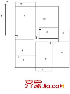 雍景園戶(hù)型圖3室2廳2衛(wèi)1廚  戶(hù)型圖 3室2廳2衛(wèi)1廚