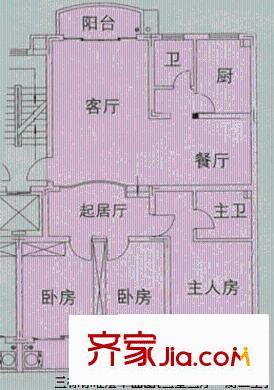 雍景園戶型圖3室2廳 戶型圖 3室2廳2衛(wèi)1廚