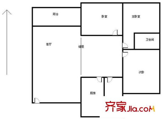 王府花園戶型圖3室2廳2衛(wèi)1廚  戶型圖 3室2廳2衛(wèi)1廚