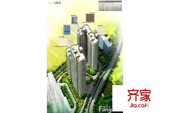 楓樹園二期日景鳥瞰圖