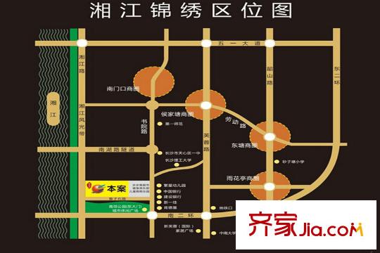 湘江錦繡最新區(qū)位圖