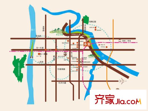 菲莎公館區(qū)位圖