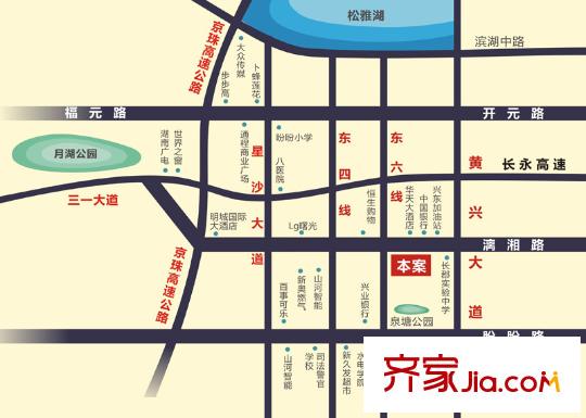 芙蓉國里區(qū)位圖