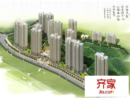 湘江錦繡小區(qū)鳥瞰圖