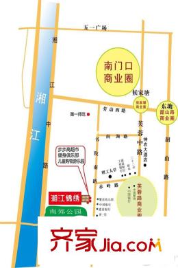 湘江錦繡區(qū)位圖