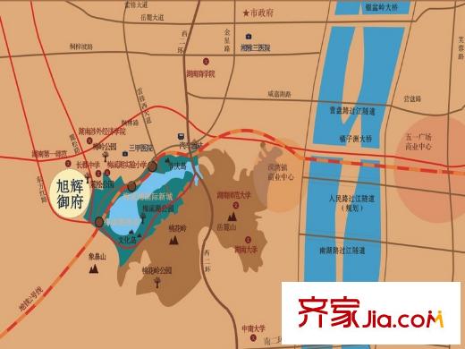 旭輝御府區(qū)位圖