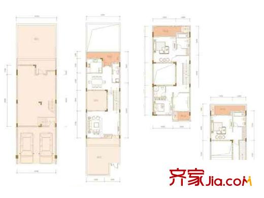 南山?蘇迪亞諾B戶型  3室2廳3衛(wèi)1廚