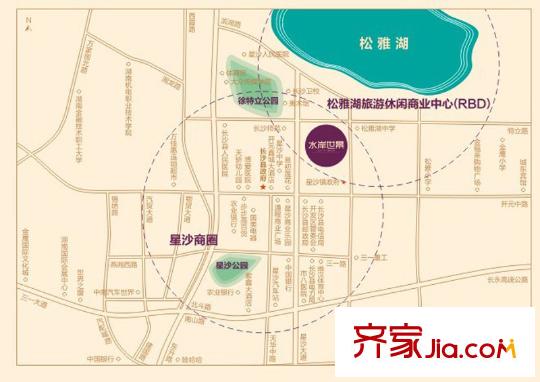 水岸世景交通圖