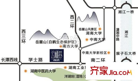 云棲谷區(qū)位圖