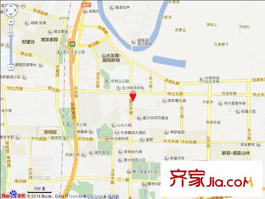 藍山郡交通圖