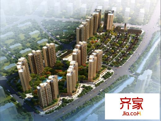 旭輝御府西南向鳥瞰效果圖（2012-03-06）