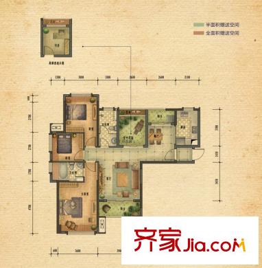 南山?蘇迪亞諾D戶型 3室2廳2衛(wèi)