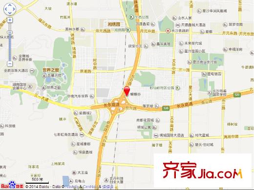 蝴蝶谷交通圖