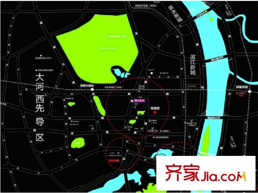 銀太家園區(qū)位圖