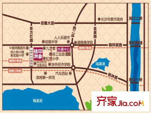 桔洲印象區(qū)位圖
