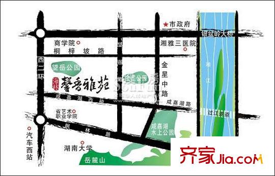 海林馨香雅苑一期、二期區(qū)位圖