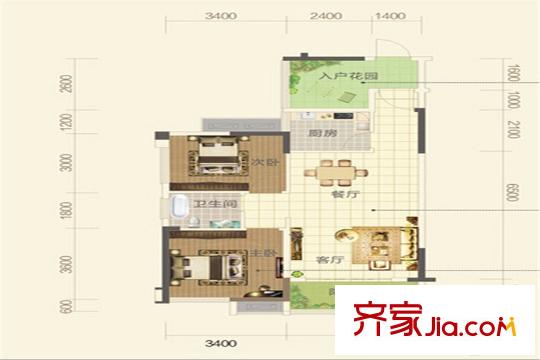盛地春天里2、3、4、6、7、8號棟03-08號房 3室2廳1衛(wèi)1廚
