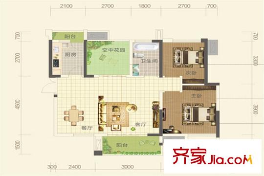 盛地春天里2、4、6、8號(hào)棟02、05號(hào)房 3室2廳1衛(wèi)1廚