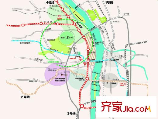 新地東方明珠交通圖