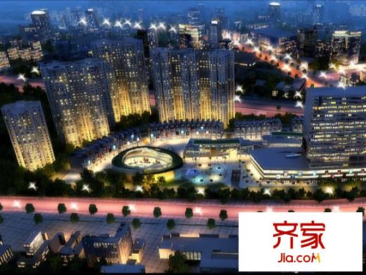 星星SOHO鳥瞰夜景圖