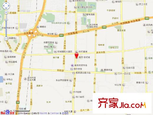 楚天世紀(jì)城交通圖