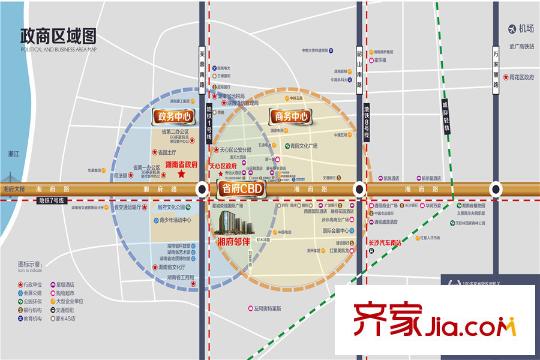 湘府鄰伴區(qū)位圖