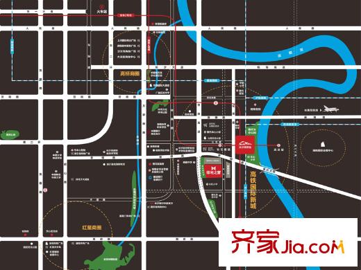 綠地之窗區(qū)位圖