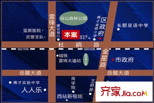 杜鵑文苑區(qū)位圖