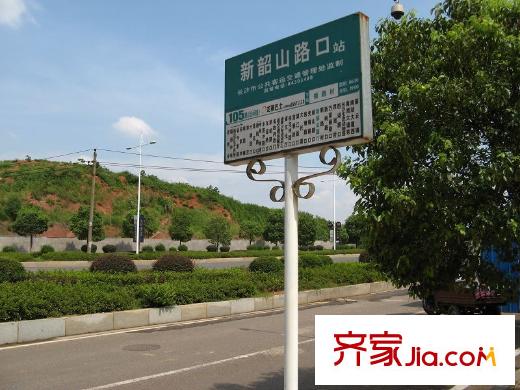 中信新城周邊臨時公交站牌