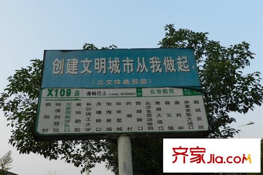 綠地新都會周邊萬家麗路新興路口站X109路站牌