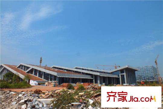 深業(yè)睿城周邊星沙文體站建設(shè)進度