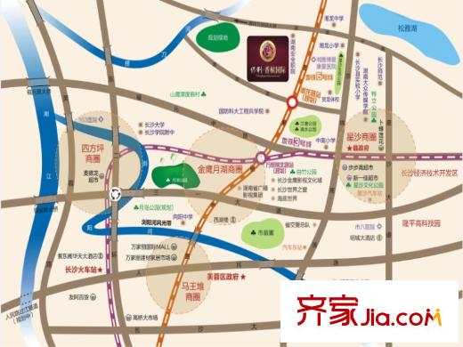 保利香檳國際區(qū)位圖